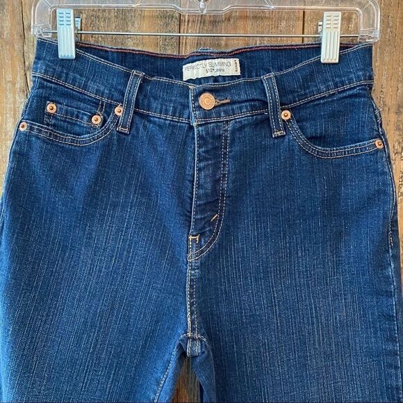 Levi’s 512 Sz 4 Blue Denim Perfectly Slimming Cotton Spandex Western Jeans - Picture 5 of 9